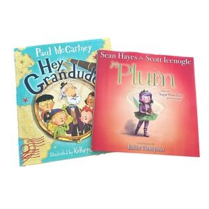 Hey Grandude! Paul McCartney Plum Sean Hayes Scott Icenogle 2 Book Bundle Set